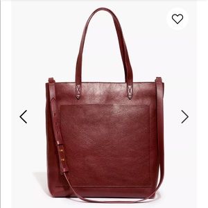Madewell Transport Tote Dark Cabernet